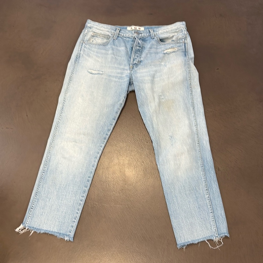 AMO jeans”Tomboy crop” in moonwalk wash size 29